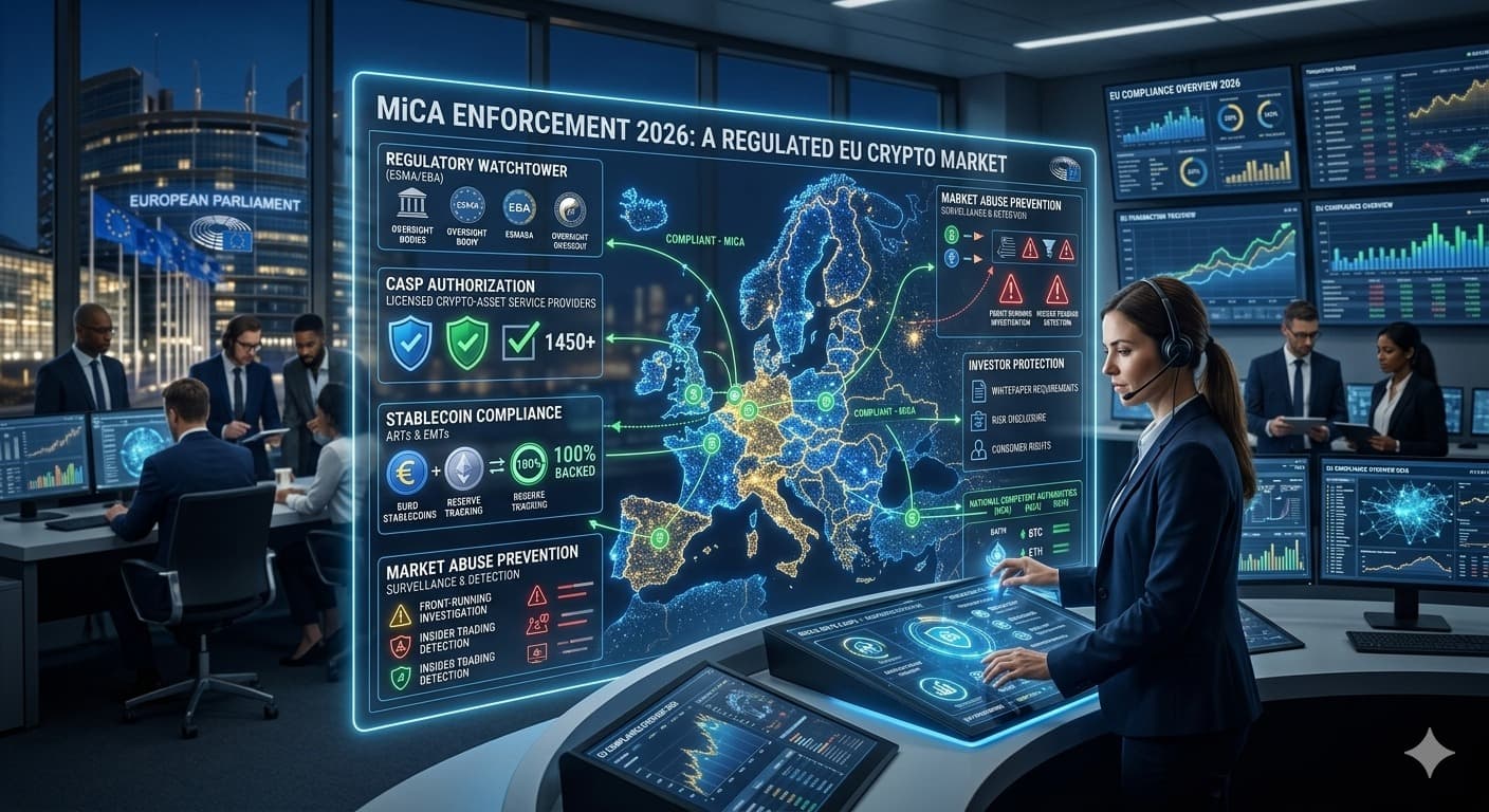 MiCA Enforcement in the EU: What Crypto Investors Must Know in 2026