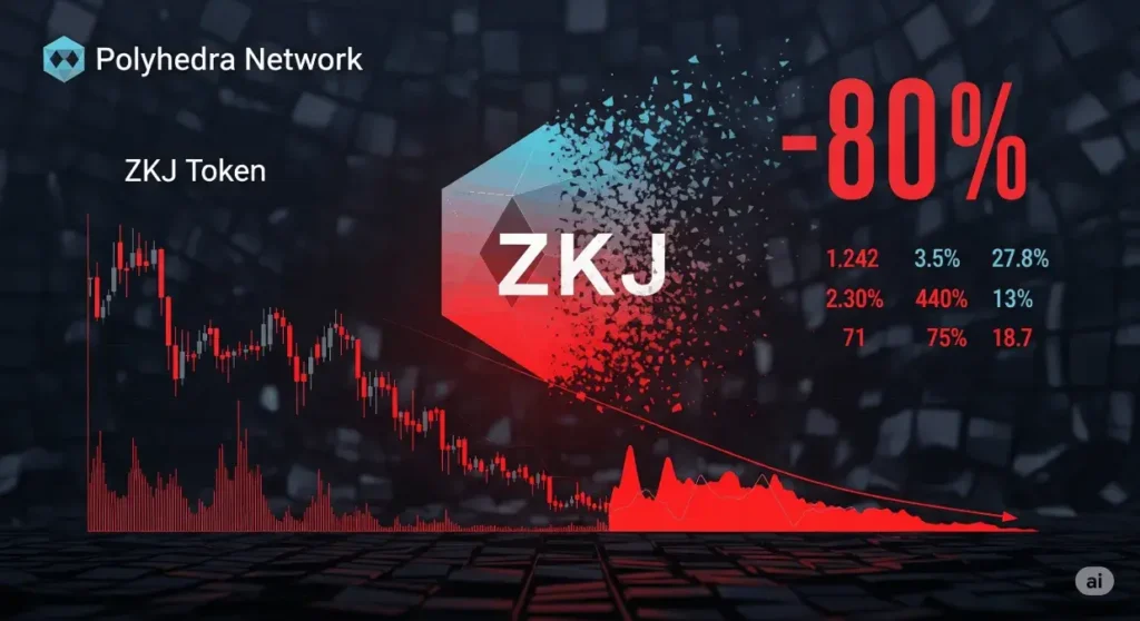 Polyhedra Network's ZKJ Token Plummets 80%