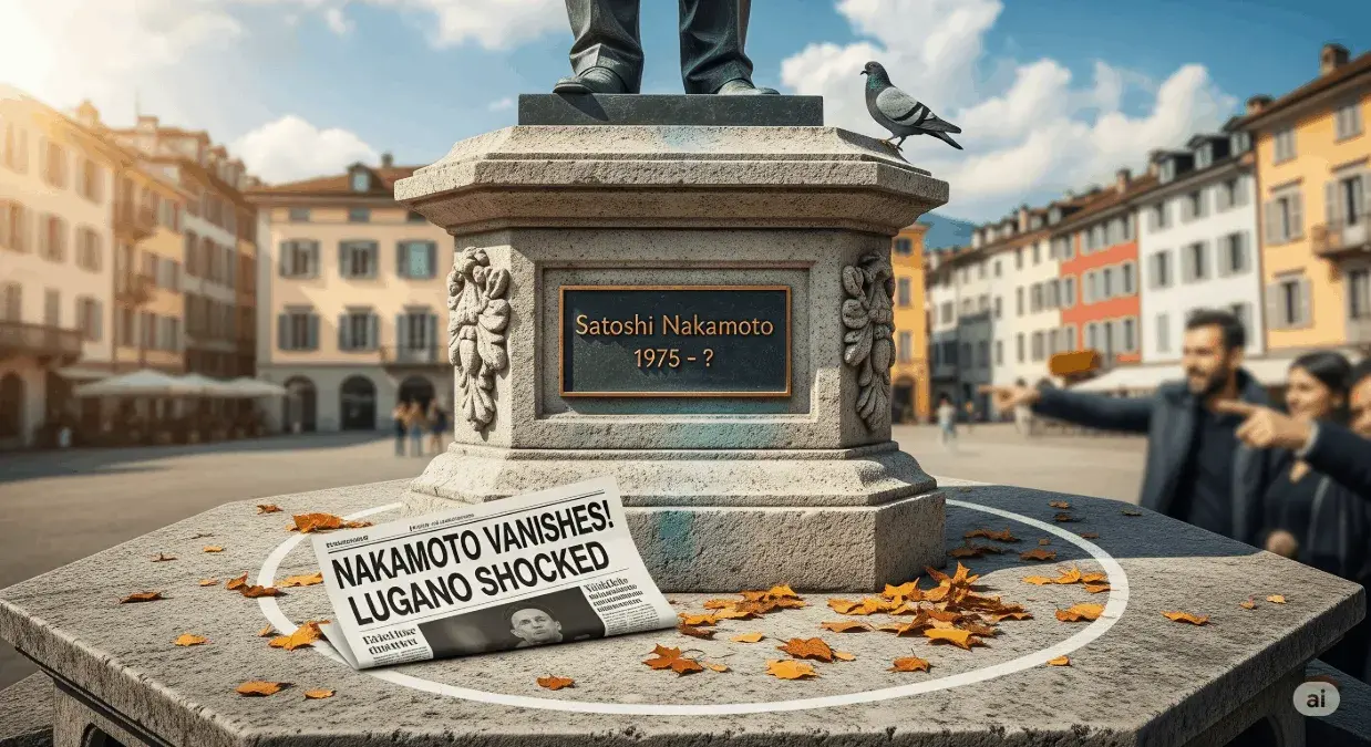 The Mysterious Disappearance of the Satoshi Nakamoto Statue in Lugano